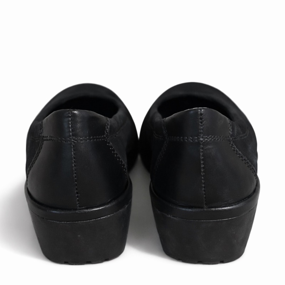 The Flexx Black Wedge Heel Comfort Shoes Women’s 8.5 Slip On Work Casual - Picture 5 of 6